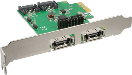 Kontroler InLine PCIe 2.0 x1 - 2x SATA III + 2x eSATA (76696B)