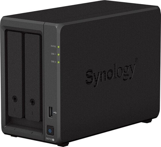 Synology DiskStation DS723+ - NAS - Tower - AMD Ryzen - R1600 - Black