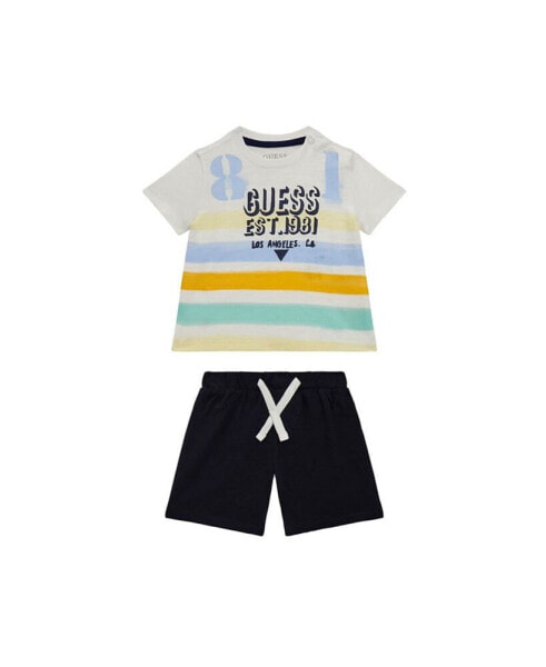 Baby Boy Short Sleeve Shirt and Short Set