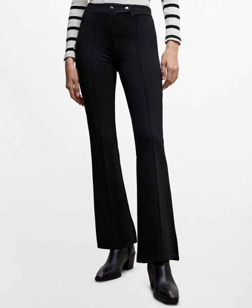 Women's Flared Buttoned Pants