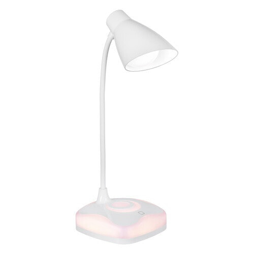 Activejet LED desk lamp AYE-CLASSIC PLUS white - White - Plastic - Universal - Modern - ISO 9001 - ISO 14001 - Non-changeable bulb(s)