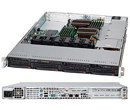 Supermicro SuperChassis 815TQ-600WB - Rack - Server - Black - EATX - 1U - HDD - LAN - Power