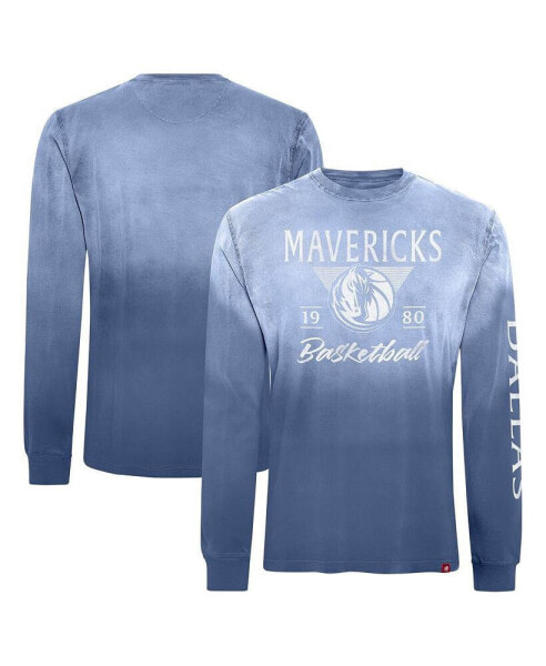 Men's and Women's Blue Dallas Mavericks Mohave Sun-Dipped Long Sleeve T-Shirt