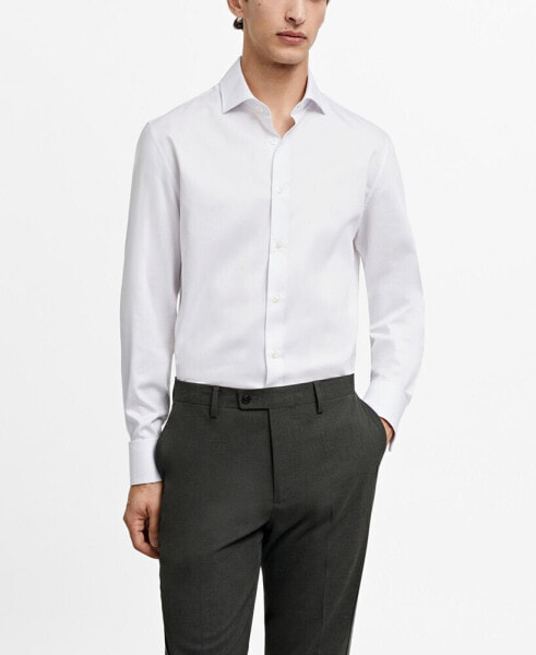 Men's Regular-Fit Cufflinks Detail Dress Shirt
