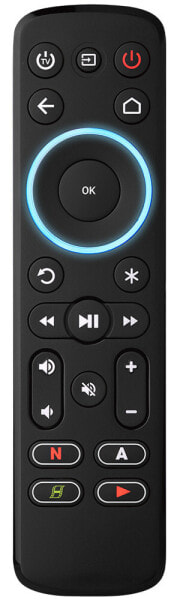 Пульт One for All Advanced Streamer Remote Control - TV - Audio - IR Wireless - Press buttons - Black