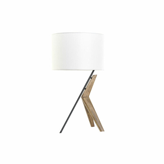 Декоративная настольная лампа DKD Home Decor Белый Коричневый Чёрный Metal Oak 220 V 50 W 35 x 35 x 54 см