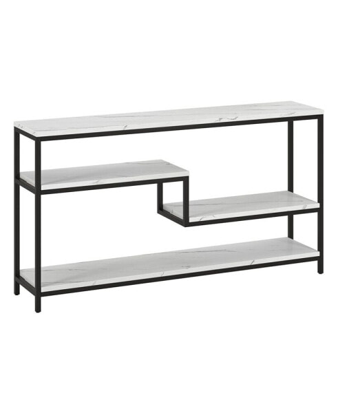 Журнальный столик Hudson&Canal Mathis 55" Metal Rectangular