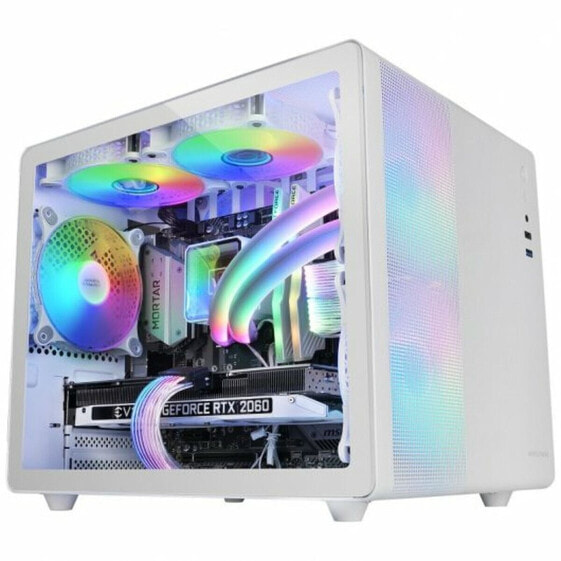 Блок полубашня ATX Galileo Mars Gaming MC-400 Белый Чёрный