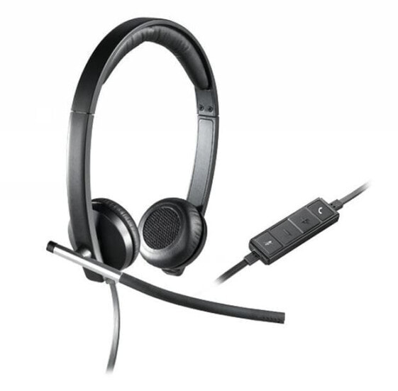 Игровая гарнитура Logitech Stereo USB Headset H650e черный/серебристый