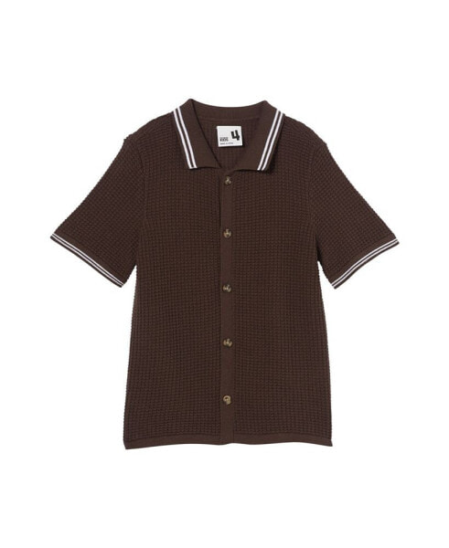 Рубашка для малышей Cotton On Knitted Short Sleeve Shirt