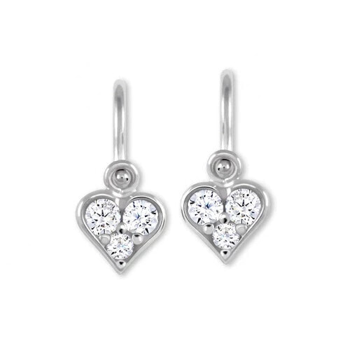 Baby Earrings White Gold Hearts 239 001 00485 07