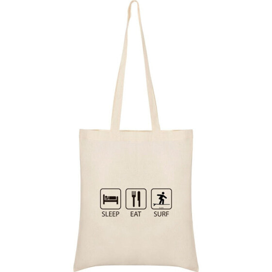 KRUSKIS Surf Sleep Eat And Surf Tote Bag