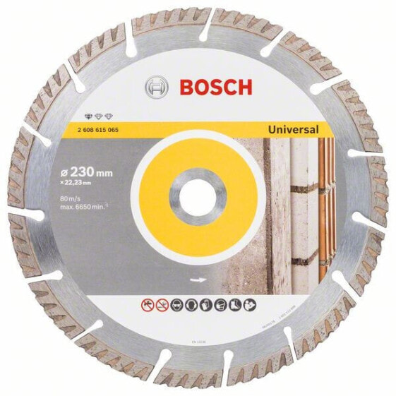 Bosch Diamanttrennscheibe Standard for Universal 230x22,23x2,6x10mm 2608615065