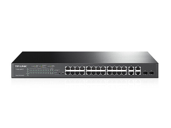 TP-LINK Smart PoE Switch T1500-28PCT - - 24 x 10/100+ 2 SFP+ 4 - Switch - Copper Wire