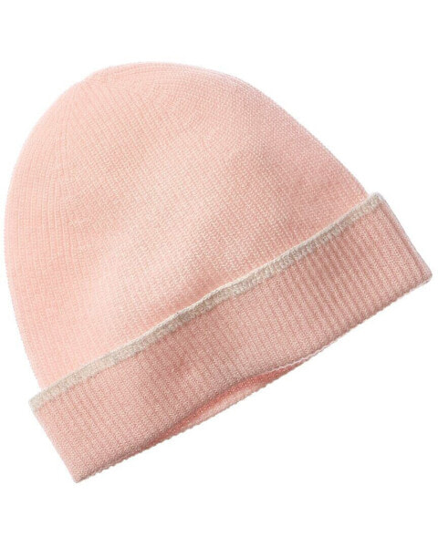 Scott & Scott London Blanket Stitch Cashmere Beanie Women's Pink