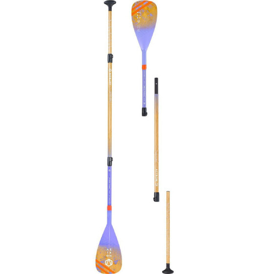 AZTRON Phase Bamboo Carbon Paddle Surf Paddles 3 Sections