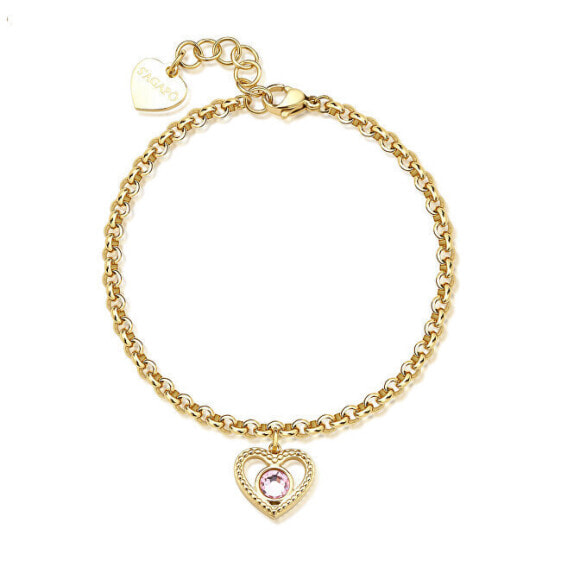 Romantic Gold Plated Heart Bracelet Lucky Light SKT42