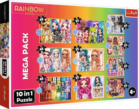 Trefl Puzzle 10w1 Kolekcja modnych laleczek - MGA Rainbow High 96000 Trefl