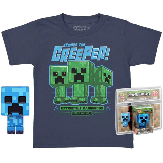 FUNKO POP And Short Sleeve T-Shirt Minecraft Creeper Refurbished