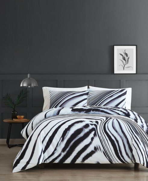 Vince Camuto Muse 3 Piece Duvet Cover Set, Full/Queen