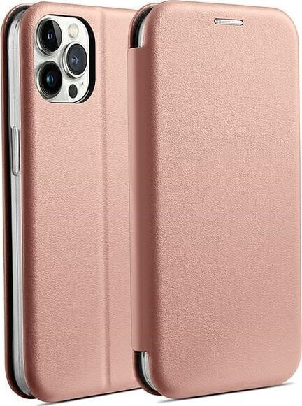 Beline Beline Etui Book Magnetic iPhone 15 Pro 6,1" różowo złoty/rose gold