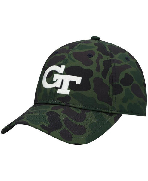 Men's Camo Georgia Tech Yellow Jackets Military Appreciation Slouch Adjustable Hat