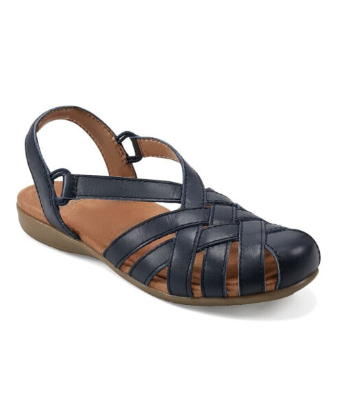 Women's Berri Woven Casual Round Toe Slingback Sandals