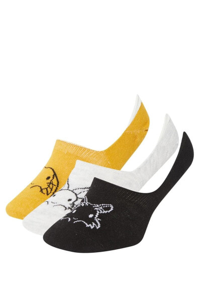 Носки defacto 3-in-1 Cotton Ballerina Socks