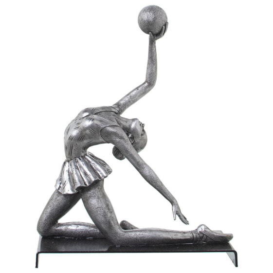 Decorative Figure Alexandra House Living Silver Plastic Gymnast 11 x 19 x 23 cm