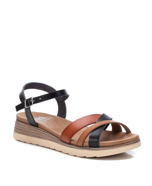 Women's Strappy Comfort Sandals By Black