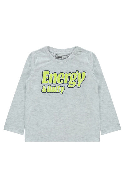 Erkek Çocuk Sweatshirt 2-5 Yaş Limon Yeşili