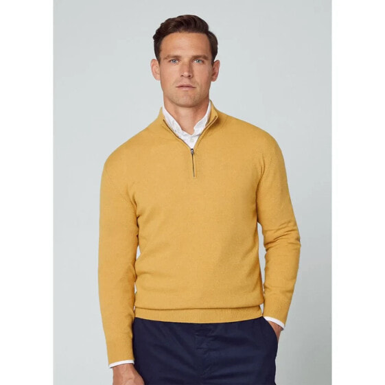 HACKETT Merino Half Zip Sweater