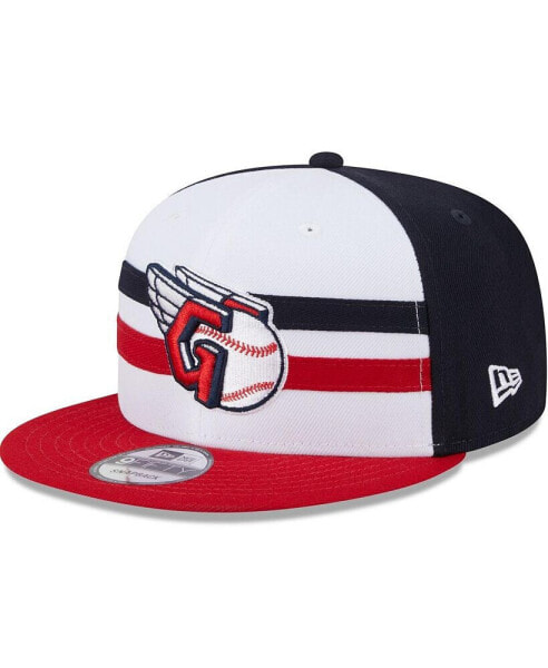 Men's White Cleveland Guardians 2024 Batting Practice 9Fifty Snapback Hat