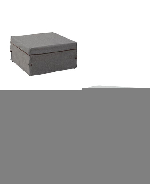 2 In 1 Sofa Bed, Convertible Guest Sleeper Bed with Thick Padded Sponge and Storage Box for Small Room, Living Room, Grey
