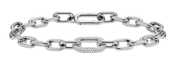 Luxury steel bracelet with crystals Crystal Link DW00400608