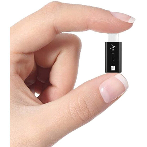 Techly Adapter USB-C M auf Micro USB F 480Mbps - Adapter - Digital