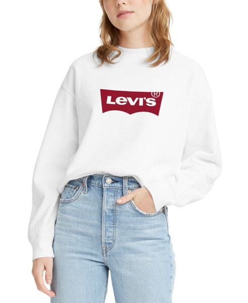 Women's Comfy Logo Fleece Crewneck Sweatshirt