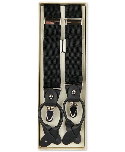 Men's Solid Convertible Suspenders, Created for Macy's