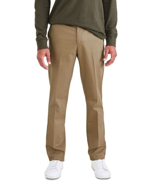 Men's Signature Slim Fit Iron Free Khaki Pants with Stain Defender