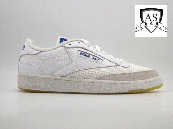 Reebok Classics Prince Club C 85 Men' Shoes Size 6.5, GY8052 white/yellow/cobalt