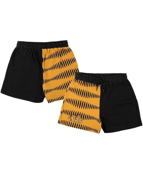 Men's Orange Garfield Striped Shorts