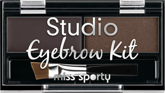 Набор для макияжа бровей MISS SPORTY Studio Eyebrow Kit 001 Medium Brown 1.1г