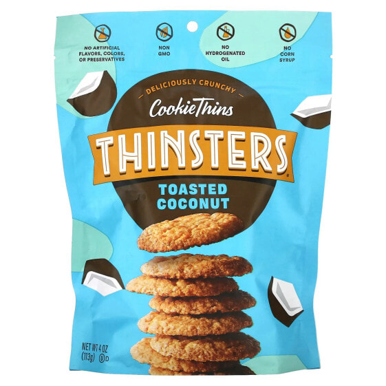 Сухарики Thinsters Toasted Coconut, 4 унции (113 г)