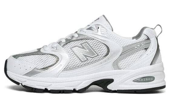 Кроссовки New Balance NB 530 Мужские Серебристо-белые