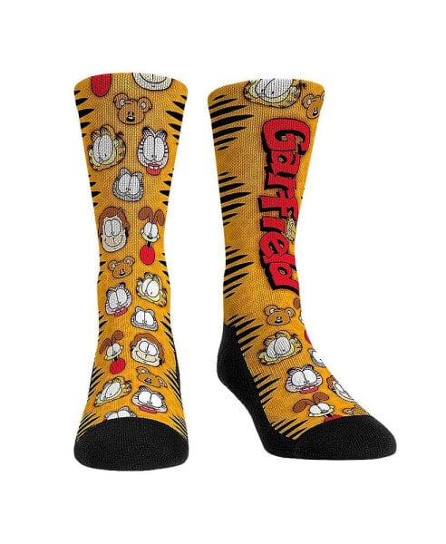 Rock Em Socks Men's and Women's Garfield Famous Faces Crew Socks