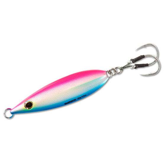 Shimano Pink-Blue BUTTERFLY FLAT-FALL Jigs (BFLFF250PB) Fishing