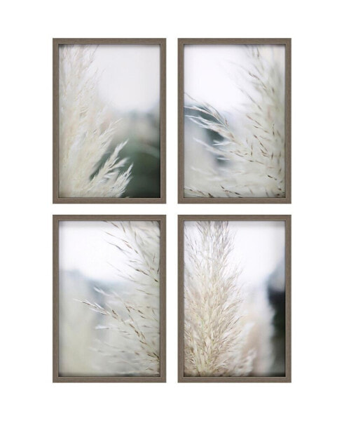 Subtle Grasses Framed Art, Set of 4