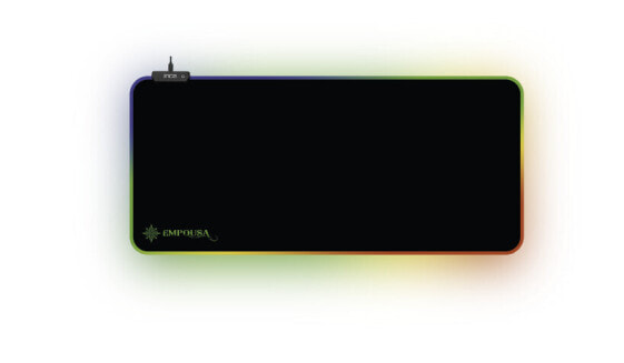 INCA IMP-022 - Black - USB powered - Non-slip base - Gaming mouse pad