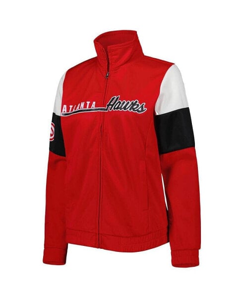 Women's Red Atlanta Hawks Change Up Full-Zip Track Jacket
