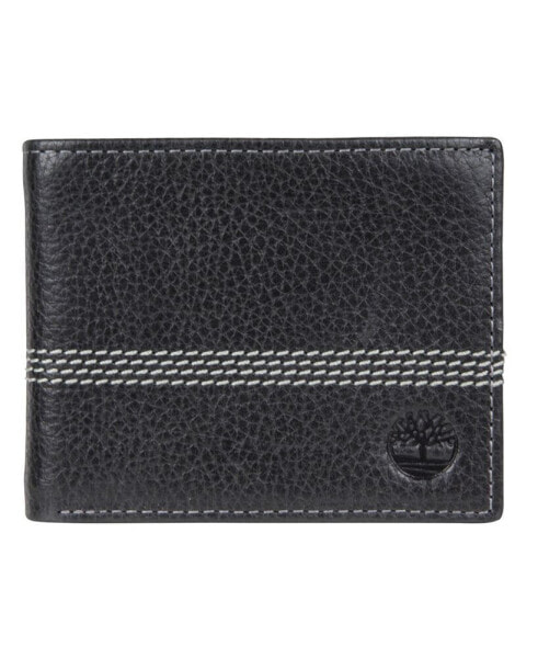 Men's Milled Quad Stitch Passcase Wallet